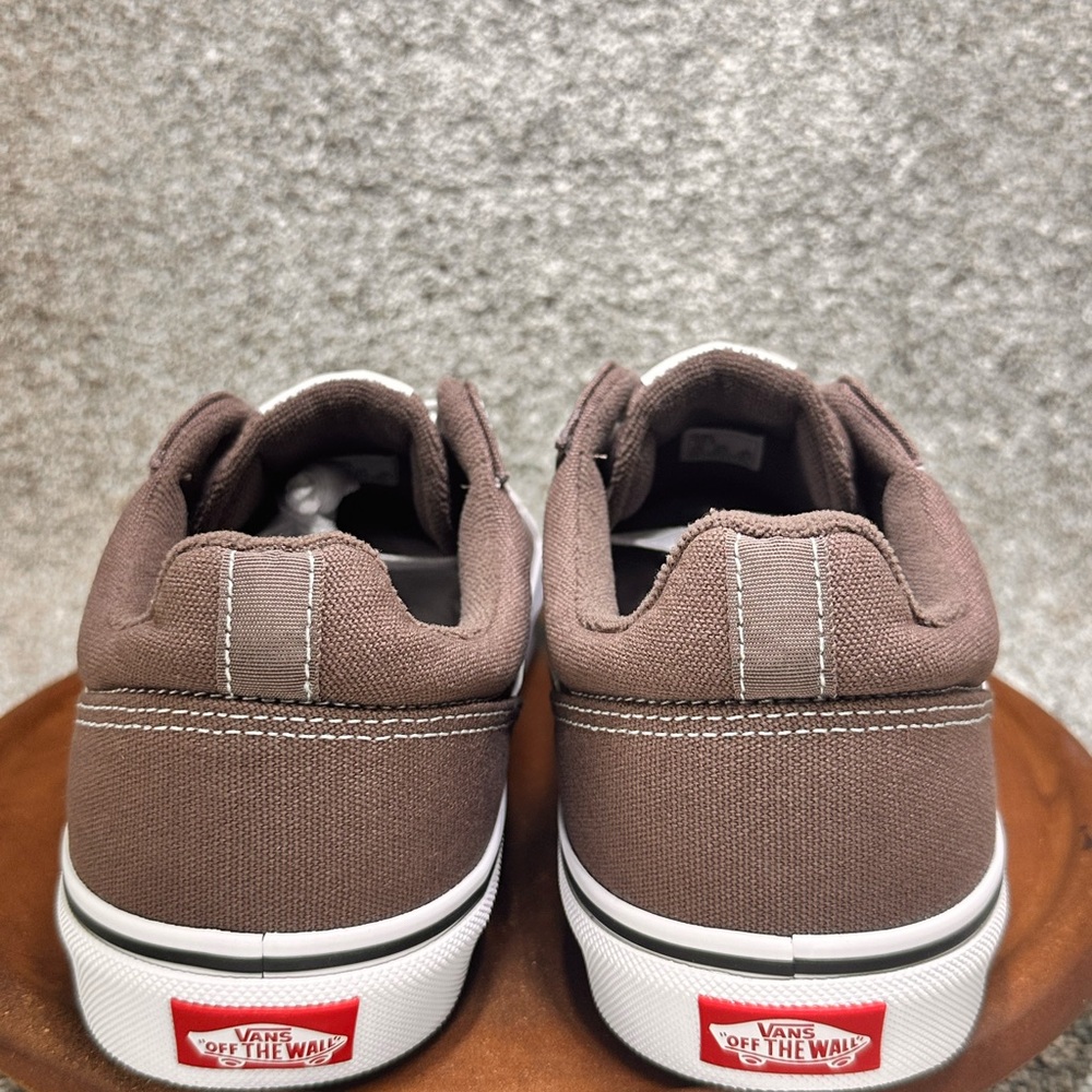 Vans sedan canvas deep taupe/white mens size 10.5 women’s size 12 New with box - Picture 4 of 9